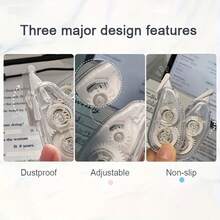 8 Rolls Transparent Mini Correction Tape - Cute Portable Student Size, Smooth And Easy To Erase, Suitable For Note-Taking, Exams And Correcting Errors Anytime, Anywhere - Compact Design, Fits In Pocket Or Pencil Case, Exam Stationery - Clear - View 2