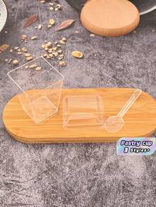 75 Clear Dessert Cups With Lids And Spoons – Yogurt & Jelly Cups, Party Appetizer Cups, Mini Cups – Suitable For Pudding, Fruit, And Ice Cream - Transparency - View 3