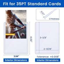 100/25/20/10 Hard Plastic Card Sleeves, Suitable For Baseball Cards, Trading Cards, Sports Cards, Etc., 3 X 4 Inches Transparent PVC Material, Holiday Gift - multicolor - View 6