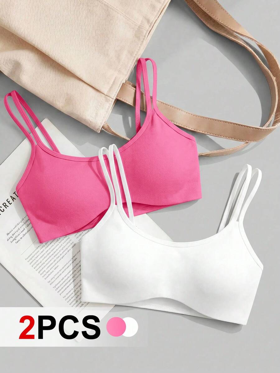 SHEIN Cheerettes 女款素色日常健身舒適運動內衣