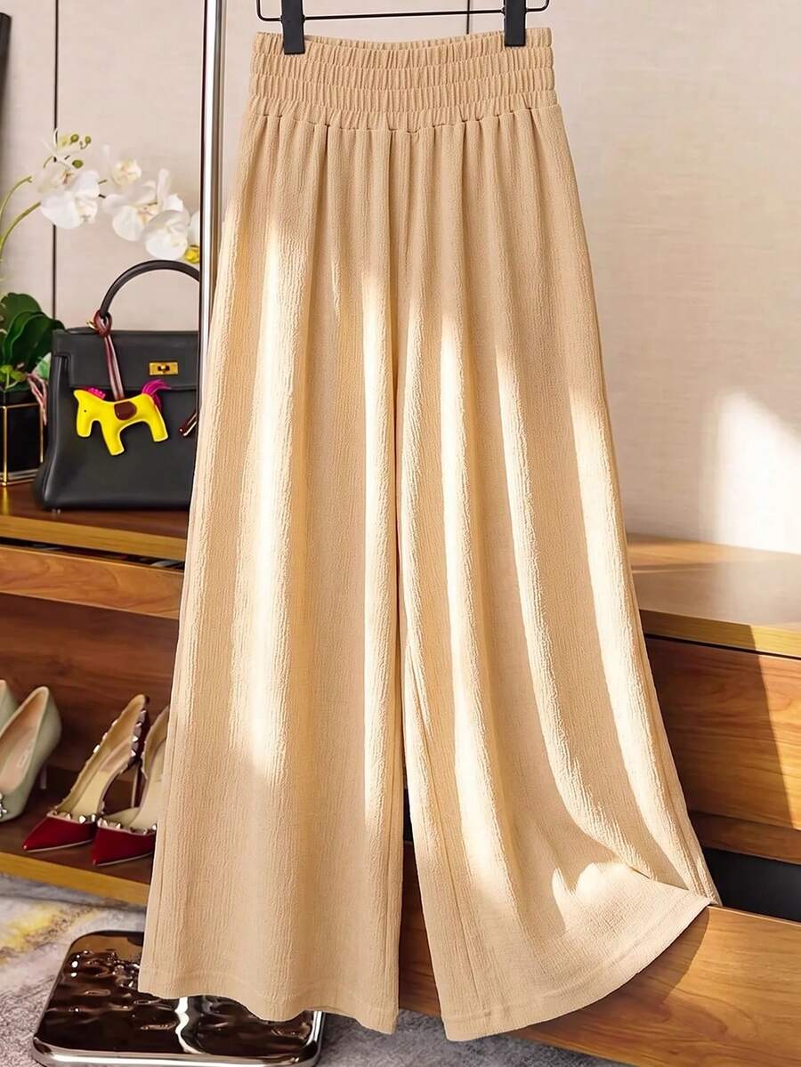 Wovencharm Wovencharm Women Beige Comfy Comfort Relaxed Relax Fit Pant - Beige - View 1