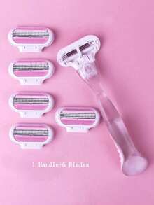 Herramienta de depilación manual para bikini de mujer con cuchillas de acero inoxidable y cuchillas de afeitar reemplazables - Multicolor - Ver 14