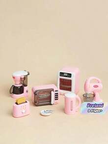 Bộ đồ chơi nhà bếp mini - Dụng cụ nấu ăn trang trí bàn xinh xắn, trang trí phòng, cảnh nhà búp bê, mô hình thu nhỏ trưng bày, phù hợp chụp ảnh thẩm mỹ | Quà tặng bộ sưu tập sáng tạo cho bạn bè tuổi teen (Tự lắp ráp - Kiểu ngẫu nhiên) - Nhiều màu - Xem 1
