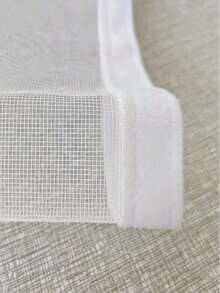1PC No-Drill Self-Adhesive Mosquito Net – White Edge Breathable Window Screen, Stable Non-Slip Fit Bug Barrier For Home Bedroom Balcony Rentals, Various , Summer Essential Insect Protection, Easy Installation, Removable Washable Durable Mesh Curtain - multicolor - View 9