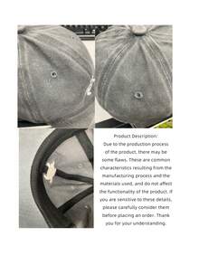 Turtle Pattern Baseball Cap Washed Baseball Cap Outdoor Casual Sun Hat Cute Travel Versatile Style - Light Grey - View 7