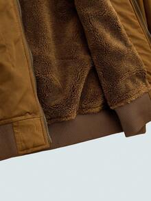 Modcrash Men's Jacket, Thick Thermal Lined, Workwear Style, Autumn/Winter Fall/Autumn/Winter - Khaki - View 9