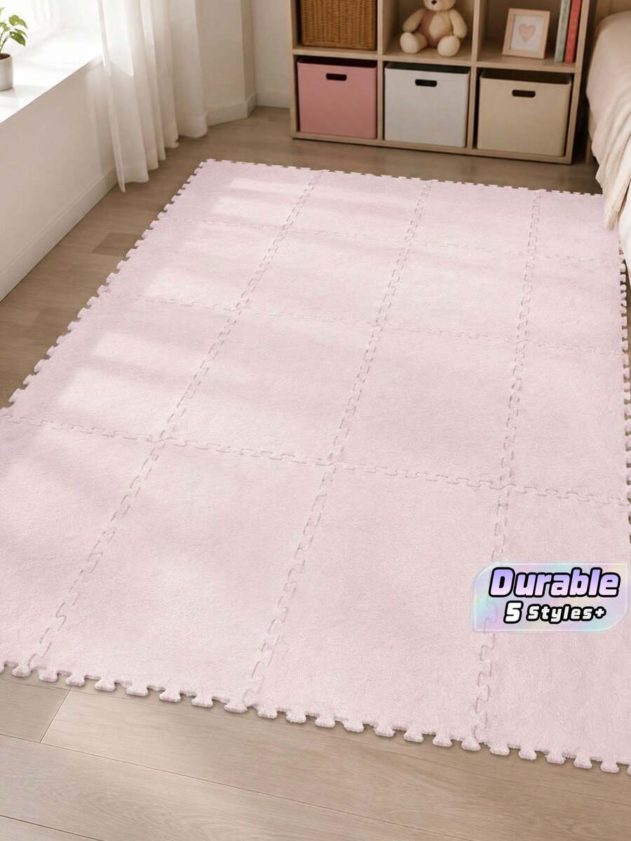 2/6/10/20/50pcs Spliced Floor Mats, Modern Minimalist Interlocking Foam Mats, Non-Slip And Easy-To-Clean Interlocking Carpets, Stain-Resistant Spliced Floor Mats, Suitable For Home Floor Decoration In Living Rooms - multicolor - View 1