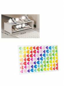 Simple Shoe Rack For Home, Space-Saving Storage Narrow Shoe Cabinet, Multi-Functional Dust-Proof Shoe Cabinet With Wheels, Multi-Layer Dormitory Shoe Cabinet - Multicolor - View 3