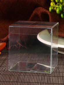 5/10/50/100 Pieces/Set Transparent Gift Boxes, Modern Transparent PVC Gift Boxes, Suitable For Gifts And Parties - transparent color - View 12