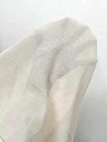 SHEIN 女士宽松连衣裙，露肩设计，浅杏色，宽松版型，适合度假、休闲外出穿着。 - 杏色 - 查看 4