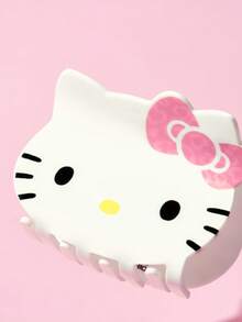 HELLO KITTY AND FRIENDS | SHEIN 中號髮夾/抓夾，適合粗硬長髮 - 紅白色 - 查看 4