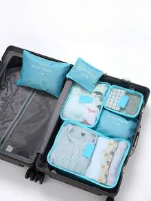 6PCS Foldable Storage Bags Set | Portable Travel Organizer Bags For Clothing | Wardrobe Closet Organizer | Dustproof Moisture-Proof Multipurpose Packing Cubes | Space Saving Home Storage Solution - View 9
