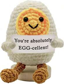 POKOJA LAND 1 Hand-Crocheted Table Decoration: A Fun And Cute Animal Figurine-The Perfect Thank-You Gift For Friends And Sisters, Or A Heartfelt Token Of Appreciation For Mom, Colleagues, And Family. Ideal As A Small Decorative Gift For The Bedroom. - Multicolor - View 27