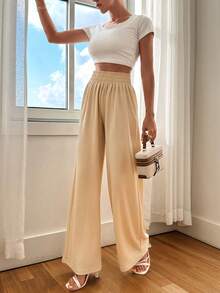 Wovencharm Wovencharm Women Beige Comfy Comfort Relaxed Relax Fit Pant - Beige - View 8