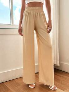 Wovencharm Wovencharm Women Beige Comfy Comfort Relaxed Relax Fit Pant - Beige - View 2