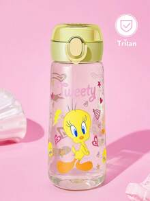 LOONEY TUNES X SHEIN 子彈手柄冷水瓶 660ml - 橄欖綠 - 查看 1