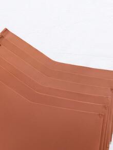 SHEIN Random 1pc, Random 4pcs, Random 6pcs Women's Seamless Solid Color Mid-Waist Thong Panties - Burnt Orange - View 8
