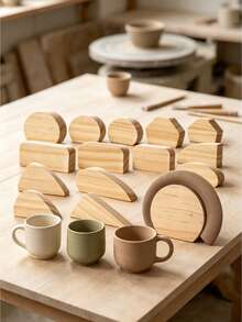 Clay Cup Handle Mold: Ceramic Cup Handle Making Tool, Clay Cup Handle Mold, Clay Cup Handle Shaping Tool, Various Sizes And Shapes, Suitable For Ceramic Cups, Coffee Cups And Other DIY Projects - log color - View 2