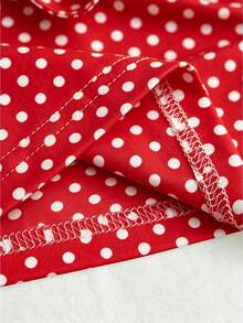 Roelina Women's New Printed Summer Ruffle Design Tie-Up Two Pieces Set, Vacation Ruched Camisole Crop Top, Sexy Ruched Mini Ruffle Skirt Two Pieces Set, Tie-Up Ruched Sexy Top, Suitable For Vacation, Travel, Dating - Red - View 6