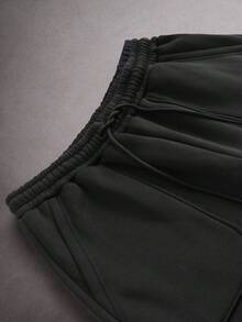 STYNVO Men's Casual Streetwear Versatile Solid Color Sweatpants Beach Grad Office Black Autumn - Black - View 5
