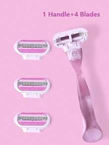 Herramienta de depilación manual para bikini de mujer con cuchillas de acero inoxidable y cuchillas de afeitar reemplazables - Multicolor - Ver 16