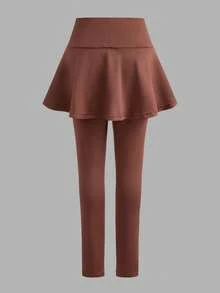 SHEIN 女童休閒百搭緊身褲裙 3件套，買1得3 - 彩色 - 查看 8