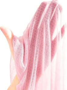 Dewbera Dewbera 女款純色落肩長袖拉鍊抽繩連帽運動外套 - 粉色 - 查看 3