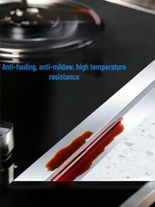 1roll 10meter Aluminum Foil Tape High Temperature Resistant Waterproof Oilproof Anti Mold Strong Adhesive Sink Stove Counter Gap Sealing Strip Kitchen Bathroom Practical Hardware Accessory - A - View 4