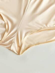 Lowkey Lull Couples Comfortable Split Leg Women's Boxer Shorts - Apricot - View 4