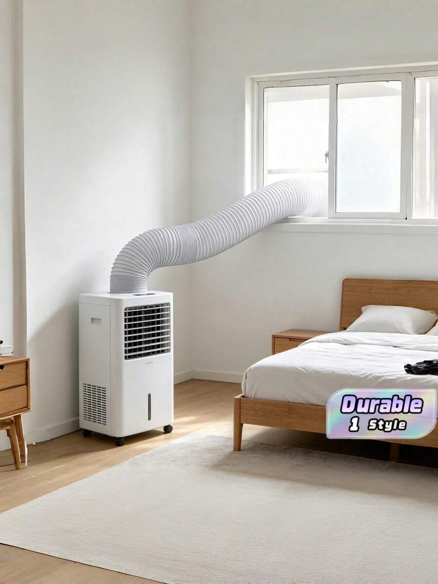 1Pc New Thickened Steel Wire Mobile Air Conditioner Exhaust Hose, Telescopic Composite Duct Fresh Air Extension Vent Pipe Accessories - multicolor - View 1