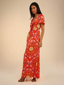 Dancing Leopard Red Talamanca, Summer Outfits For Women - Red - View 3