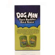 Juego de Cartas Dog Man, Juego de Mesa de Estrategia y Rompecabezas de Detective Completo en Inglés, Juego de Cartas Interactivo Familiar Padre-Hijo - Multicolor - Ver 3