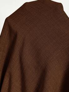 SHEIN Maternity Casual Vacation Belted Dress - Brown - View 9