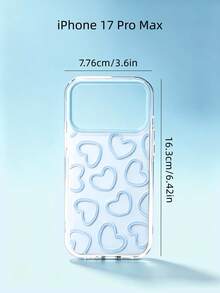 Casing Ponsel Motif Hati Lukisan Minyak Lucu, Pelindung Bodi Penuh, Cangkang Keras, Tahan Guncangan, Tahan Jatuh, Anti Gores, Tahan Lama, Pas Ramping, Potongan Presisi, Bezel Terangkat, Perlindungan Kamera, Nyaman - Biru - View 7