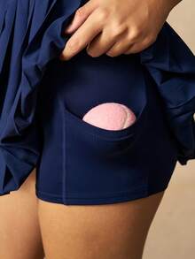 VARSIVA 女款拼色百褶下擺運動連身裙附短褲 - 彩色 - 查看 8