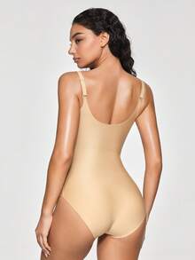 SHAPORA 1pc Women's Shaping Jumpsuit - Apricot - View 2