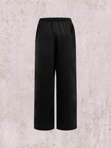 Skyrend Plus Size Loose Fit Men's Casual Sports Sweatpants, Drawstring Design, Comfortable & Versatile Gothic Punk Streetwear For Emo Boy Grunge - Black - View 6