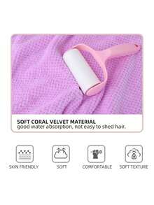 Peignoir-serviette 100% polyester à porter – doux, portable, jupe de sauna à séchage rapide avec super absorption, style contemporain, lavable à la main – cache-maillot de douche en tissu tricoté - multicolore - Voir 4