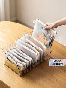 Bộ 12 túi đựng đồ khóa kéo lưới PVC trong suốt, túi đựng tài liệu chống nước, túi tổ chức đa năng để phân loại đồ chơi xếp hình, dụng cụ học tập, văn phòng phẩm và phụ kiện du lịch, có 2 kích cỡ - Nhiều màu - Xem 1