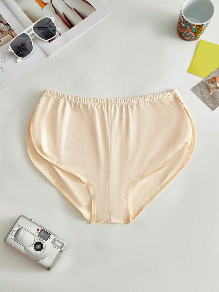 Lowkey Lull Couples Comfortable Split Leg Women's Boxer Shorts - Apricot - View 1