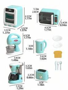 Bộ đồ chơi nhà bếp mini - Dụng cụ nấu ăn trang trí bàn xinh xắn, trang trí phòng, cảnh nhà búp bê, mô hình thu nhỏ trưng bày, phù hợp chụp ảnh thẩm mỹ | Quà tặng bộ sưu tập sáng tạo cho bạn bè tuổi teen (Tự lắp ráp - Kiểu ngẫu nhiên) - Nhiều màu - Xem 5