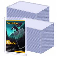 100/25/20/10 Hard Plastic Card Sleeves, Suitable For Baseball Cards, Trading Cards, Sports Cards, Etc., 3 X 4 Inches Transparent PVC Material, Holiday Gift - multicolor - View 2