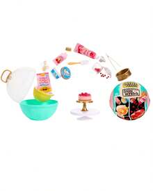 MGA Entertainment 1件隨機款式 MGA Miniverse Make It Mini From Scratch 神秘膠囊，隨機款式 DIY 迷你蛋糕甜點手工套件，微型烘焙場景模型，創意組裝，可收藏桌面書架裝飾擺件 - 彩色 - 查看 6