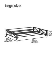 Steel Pipe With Wheel Bed Frame, Movable Shoe Rack, Bedside Storage, Corner Storage, Home Use, Entryway Sofa, Student Dormitory, Simple Shoe Rack. - Black - View 11