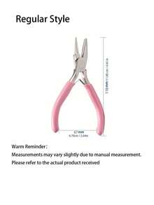 Round Nose Plier-Available In Various Sizes Including 1.5mm, 2.25mm, And Round Nose Pliers. The Round Nose Design And Ergonomic Handle Provide A Comfortable Grip, Making It Convenient. Compatible For Use With 18-26 Gauge Craft Wire. - pink - View 12