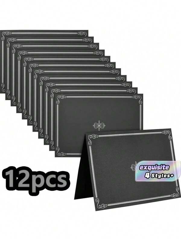 12Pcs Exquisite Certificate Folders, Premium Paper Diploma Covers, Durable Award & Certificate Holders, Ideal For Graduation Diplomas, Employee Awards And Honor Displays. Fits Papers In Size Of 28.45*22.35 Cm And 21.59*27.94 Cm.