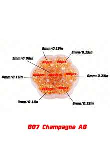 5000Pcs 2-6mm Jelly Color Flatback Rhinestones – Round Crystal Gems In Flower Box, 5 Sizes Mixed AB Glass Rhinestones For DIY Crafts, Clothing, Shoes, Bags, Phone Cases - AB Colors - View 10