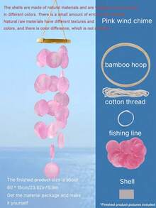Shell Wind Chime Diy Creative Handmade Material Bag Small Fresh Hanging Decoration Bedroom Warm-Up Event Decoration Gift - multicolor - View 9