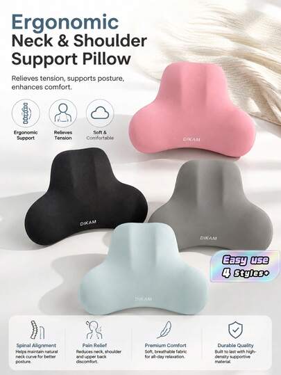 1pc Lumbar Pillow,Office Waist Back Support Cushion, Seat Chair Waist Pad, Long Sitting Waist Protector, Lumbar Pillow, Office Chair Back Cushion, Headrest