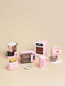Bộ đồ chơi nhà bếp mini - Dụng cụ nấu ăn trang trí bàn xinh xắn, trang trí phòng, cảnh nhà búp bê, mô hình thu nhỏ trưng bày, phù hợp chụp ảnh thẩm mỹ | Quà tặng bộ sưu tập sáng tạo cho bạn bè tuổi teen (Tự lắp ráp - Kiểu ngẫu nhiên) - Nhiều màu - Xem 12